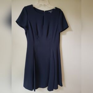 NEW WITH TAG Brooks Brothers Fit  & Flare Navy Blue Dress - Size 8